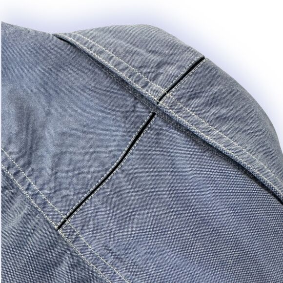 Batch Utility Oxford Shirt Workwear Long Sleeve Button Up Large - Picture 4 of 9